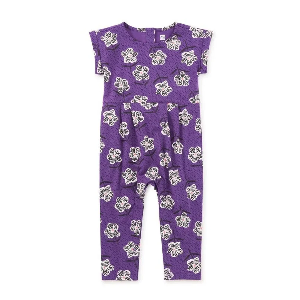 NEW Tea Collection Infant Baby 0-3 Months Zebra Tissue Floral Cuff Sleeve Baby R